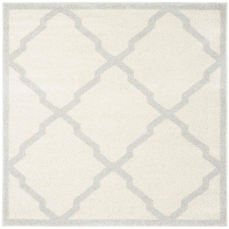 Amherst AMT421 Power Loomed Indoor Area Rug - Beige/Light Grey - 7'x7' - Safavieh