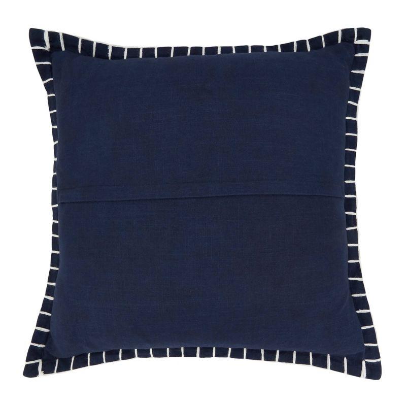 Saro Persephone Collection Cotton Throw Pillow
