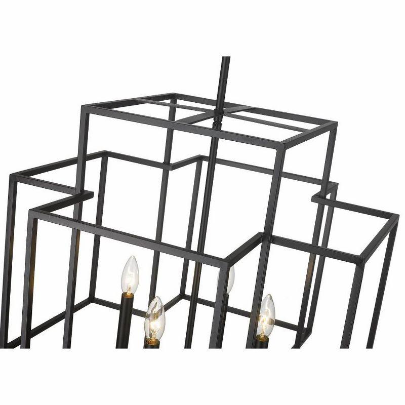 Z-Lite Titania 4 - Light Chandelier in  Matte Black