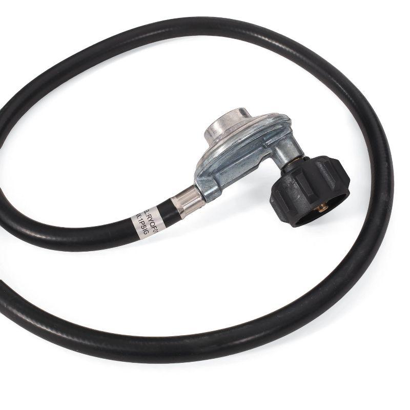 Wellington Outdoor 50000 BTU Rectangular Fire Pit with Tank Holder Brushed Black - Christopher Knight Home