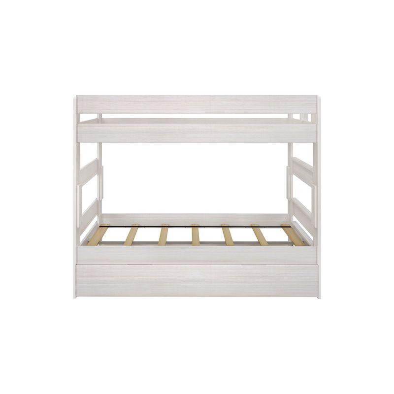 Max & Lily Farmhouse Twin over Twin Bunk Bed with Trundle