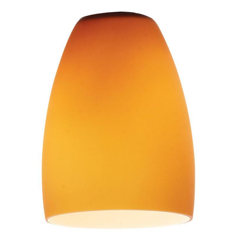 Amber Glass Cone Pendant Light Shade