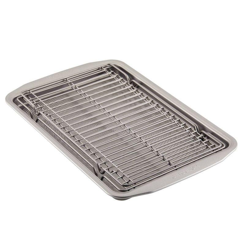 Nonstick Aluminum Baking Sheet Pan with Cooling Rack Set