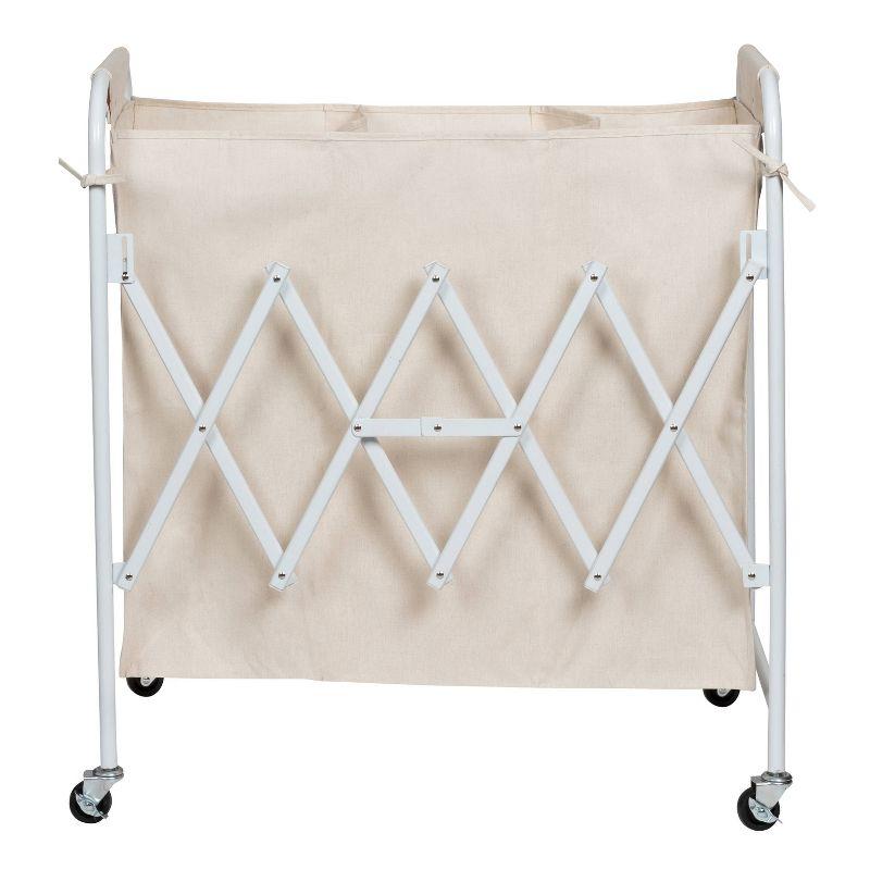 Accordion Triple Sorter Laundry Hamper