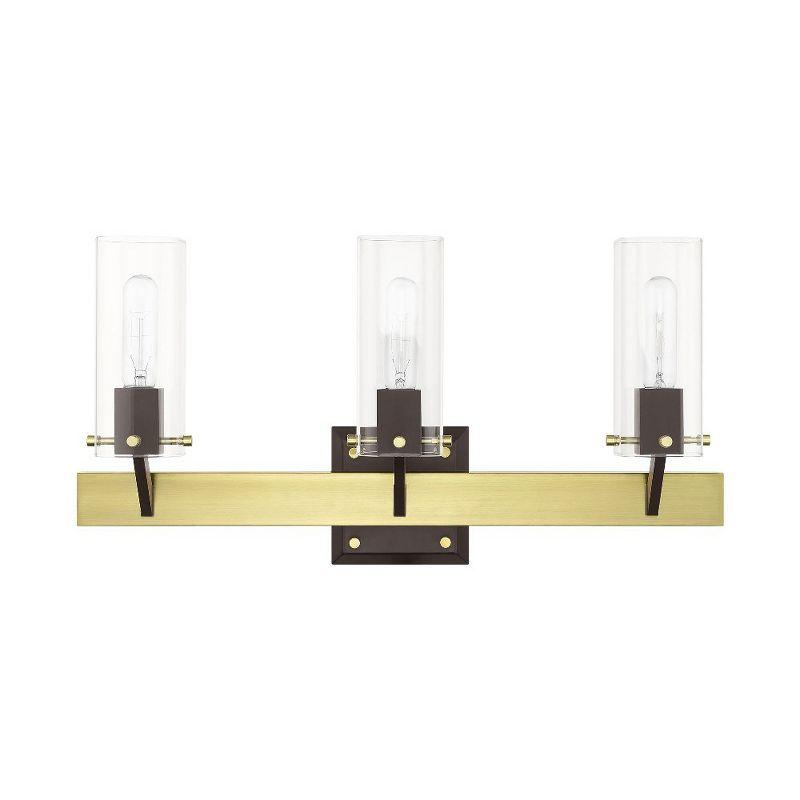 Livex Lighting Beckett 3 - Light Vanity in  Satin Brass