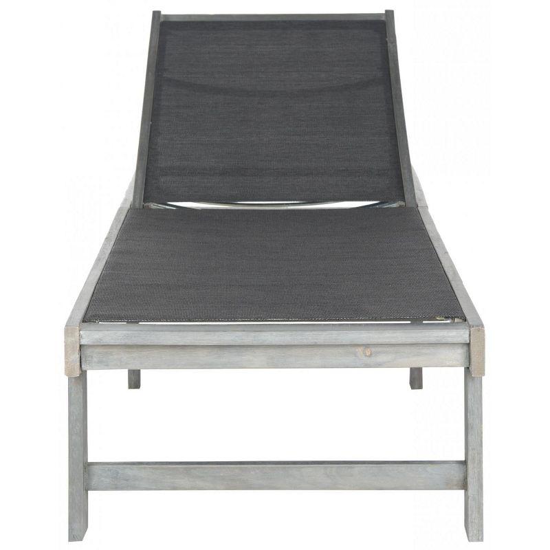 Manteca Lounge Chair - Outdoor - PAT6708 - Ash Grey/Black -Safavieh