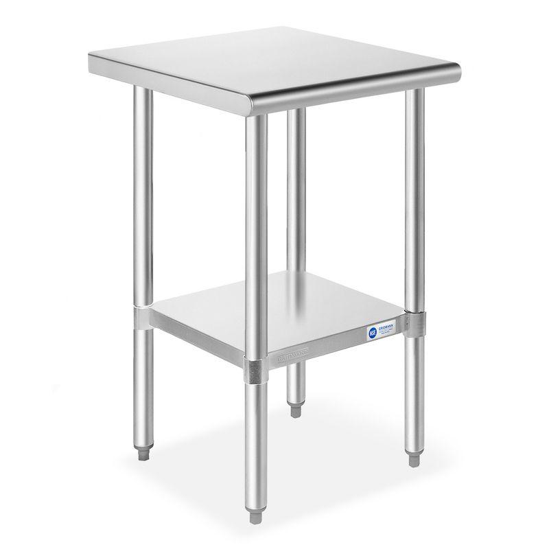 NSF Stainless Steel Commercial Prep Table By GRIDMANN