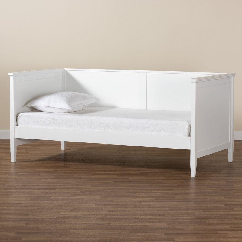 Baxton Studio Viva Classic and Traditional White Finished Wood Twin Size Daybed