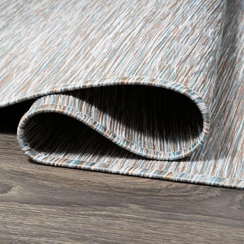 6'x6' Ethan Modern Flatweave Solid  Area Rug, Gray - JONATHAN Y
