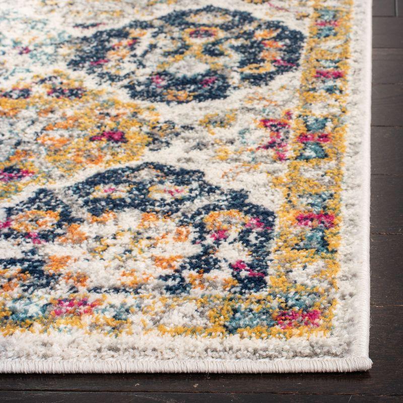 Madison MAD611 Power Loomed Indoor Accent Rug - Cream/Multi - 3'x3' - Safavieh