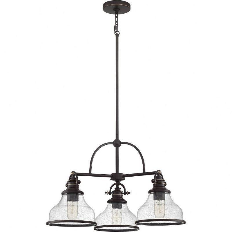 Quoizel Lighting Grant 3 - Light Chandelier in  Palladian Bronze