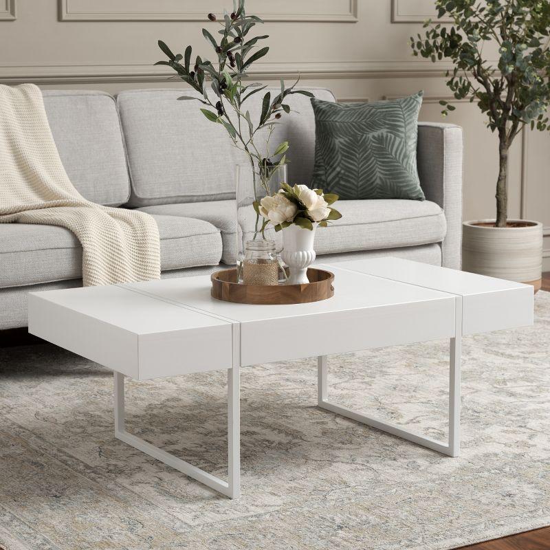 Tristan Coffee Table - White - Safavieh