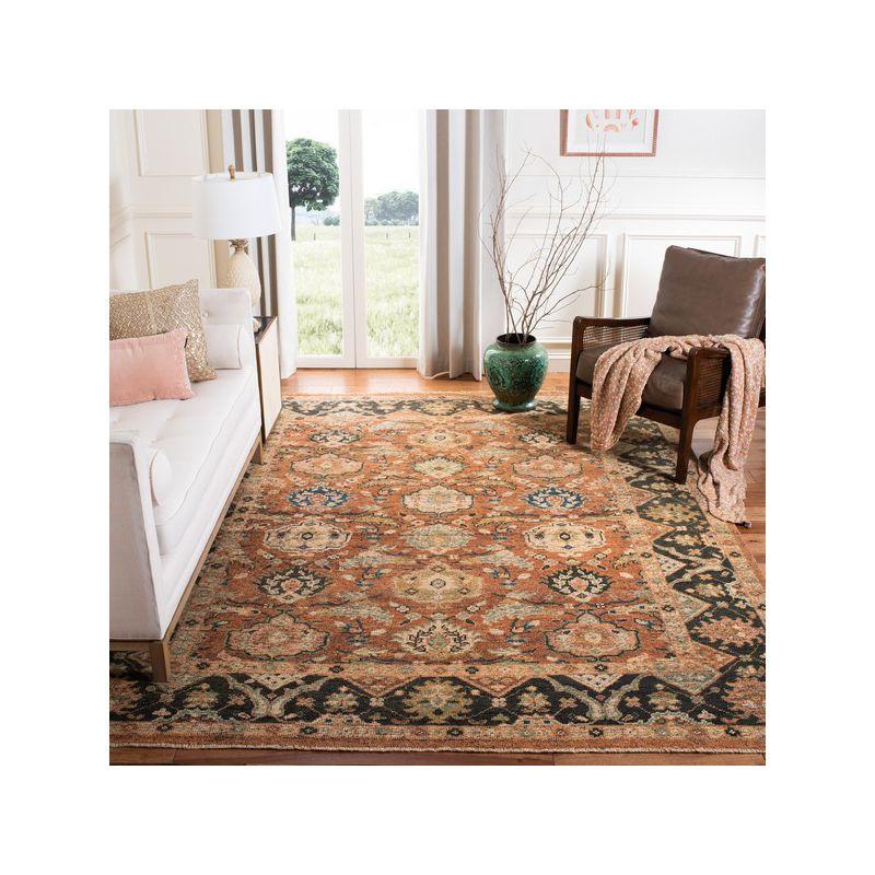 Izmir IZM105 Hand Knotted Area Rug - Red/Black - 9'x12' - Safavieh