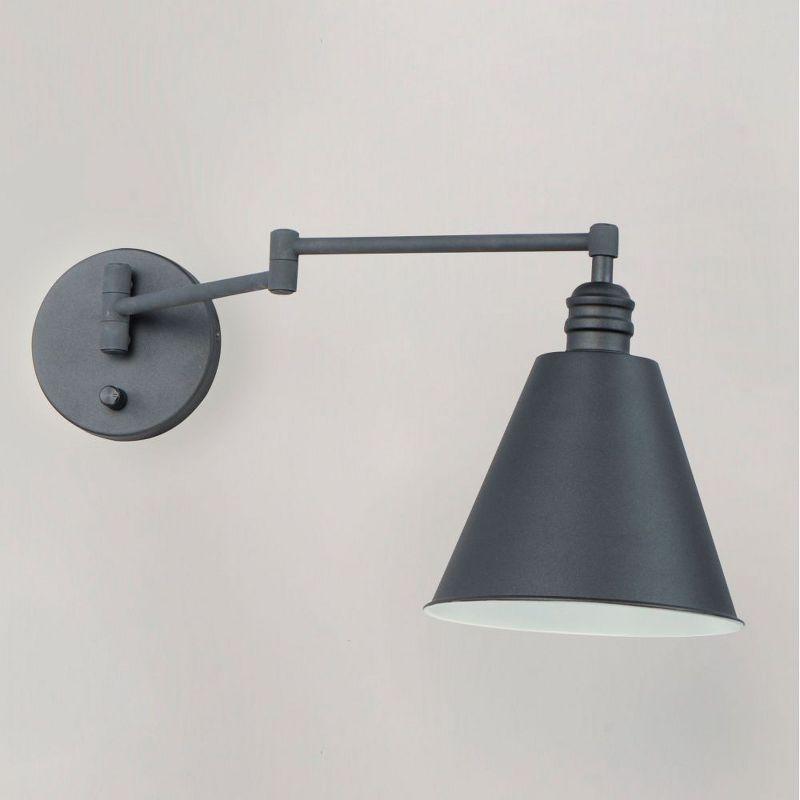 Maxim Lighting Library 1 - Light Swing Arm Lamp in  Black
