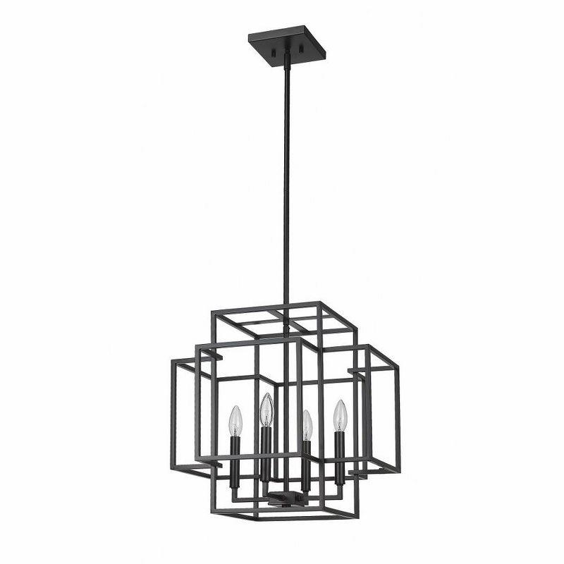 Z-Lite Titania 4 - Light Chandelier in  Matte Black