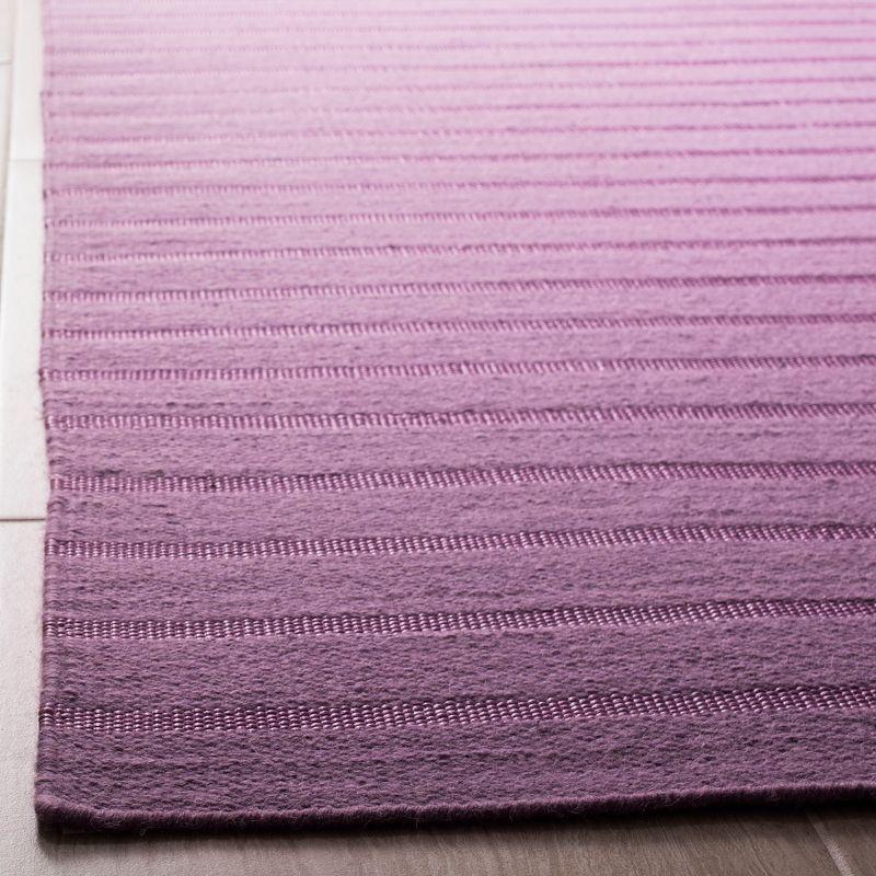 Dhurries DHU313 Hand Woven Flat Weave Indoor Accent Rug - Lavander - 3'x5' - Safavieh
