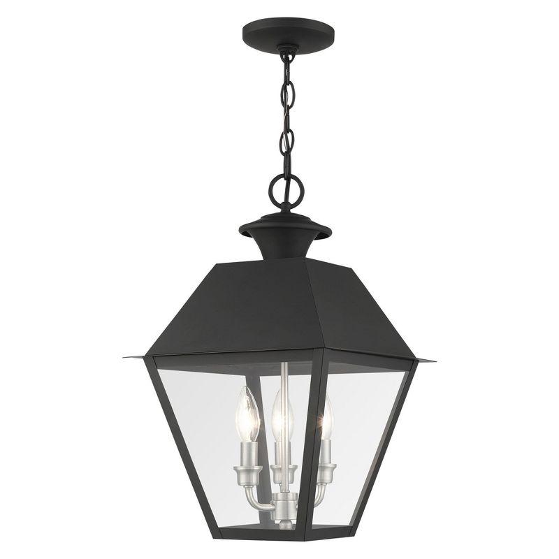 Livex Lighting Mansfield 3 - Light Pendant in  Black