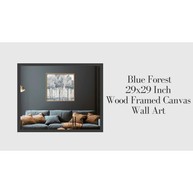 29" x 29" Blue Forest Wood Frame Wall Canvas - Gallery 57