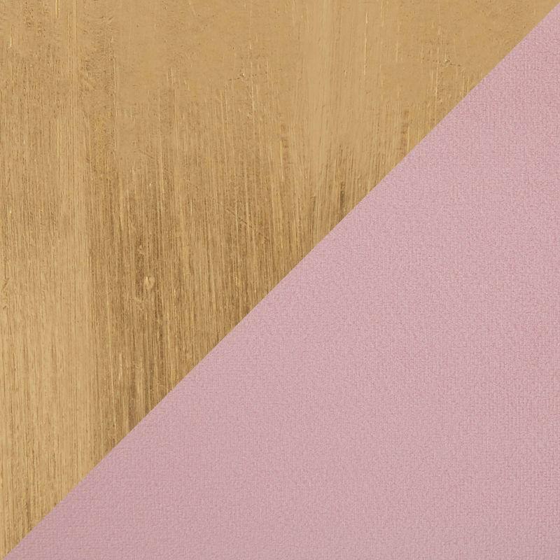 48" Chloe Contemporary Upholstered Storage Bench Gold/Blush Pink - LumiSource: Velvet, Flip-Top Lid, Metal Base