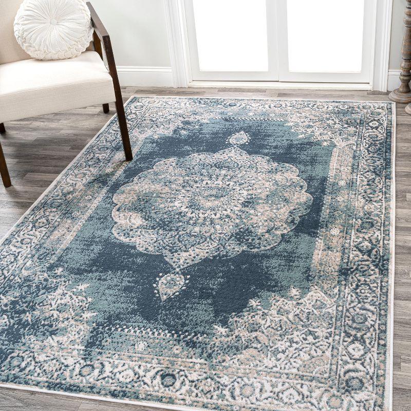 Rosalia Cottage Medallion Indoor Area Rug - JONATHAN Y