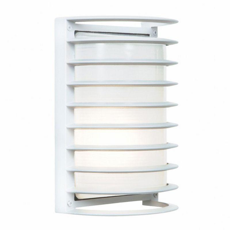 White Glass Outdoor Dimmable Wall Light