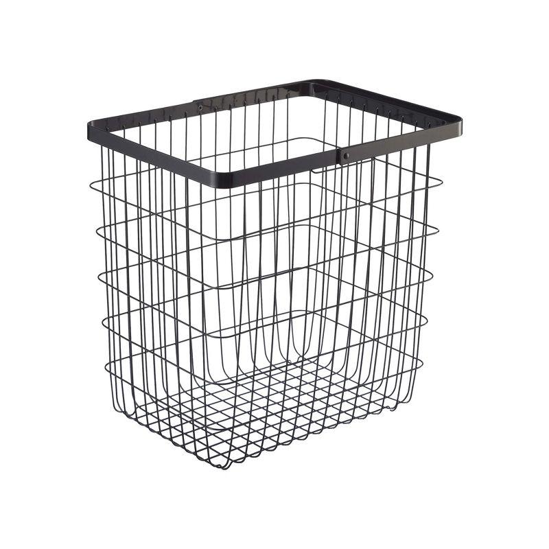 Yamazaki Home Yamazaki Home Laundry Basket, Storage Hamper, Large, Steel, Large, 8.75 gallons, 33 liters