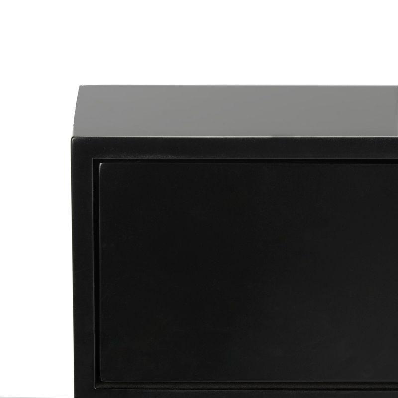 Zarina Modern Cross Leg End Table - Black - Safavieh.