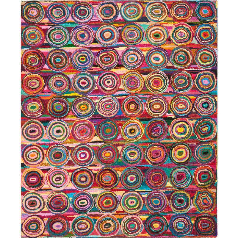 Nantucket NAN143 Hand Tufted Area Rug - Pink/Multi - 6'x9' - Safavieh.