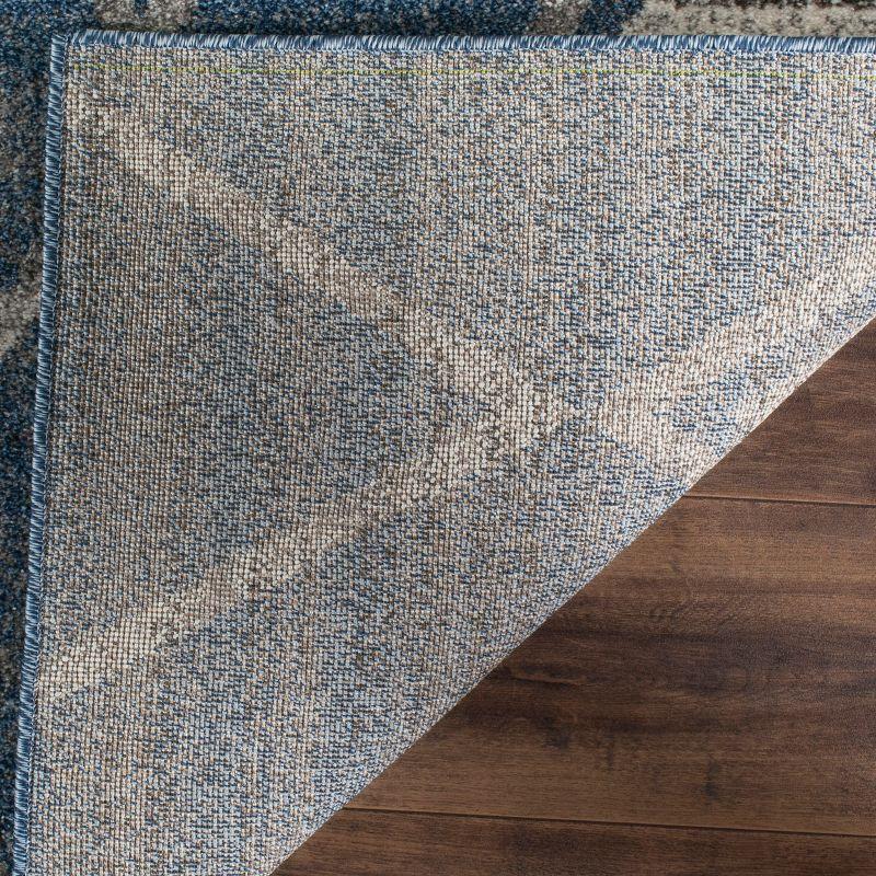 Tunisia TUN296 Power Loomed Area Rug - Light Blue/Cream - 4'x6' - Safavieh.