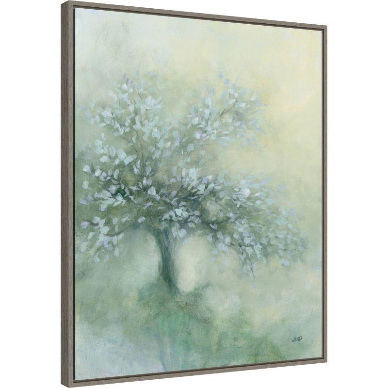 23" x 28" Subtle Tree I by Julia Purinton Framed Canvas Wall Art Print - Amanti Art: Modern Botanical Lithograph, Polystyrene Frame