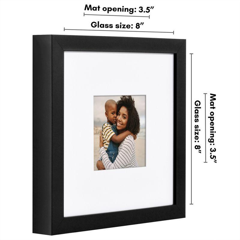 Americanflat Gallery-Style Deep Molding Picture Frame with Mat to Secure Artwork, Prints, and Photos