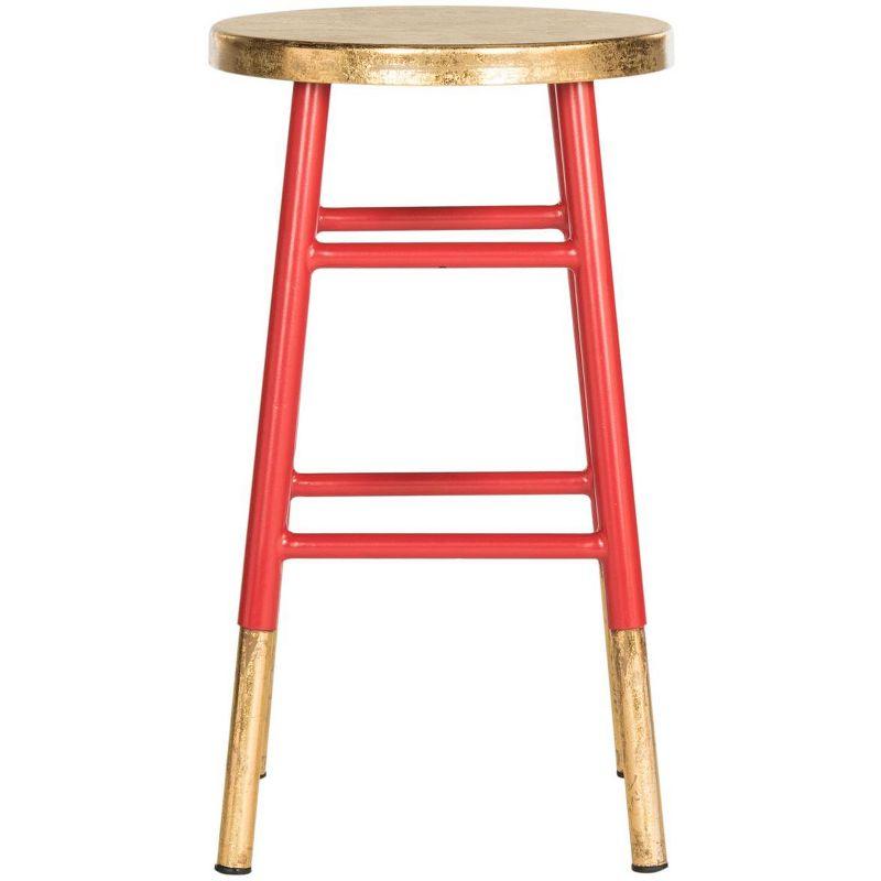 Emery Dipped Gold Leaf Counter Stool  - Safavieh