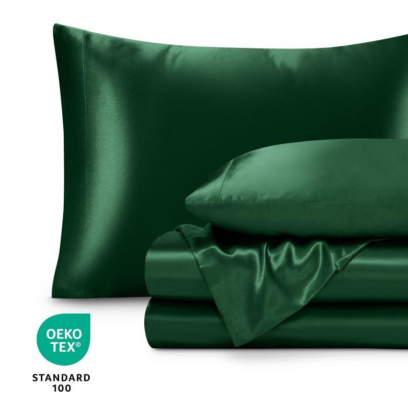 Bare Home Satin Sheet Set