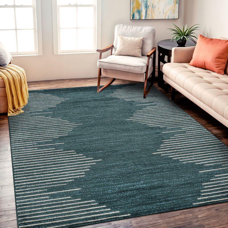 World Rug Gallery Bohemian Stripe Area Rug