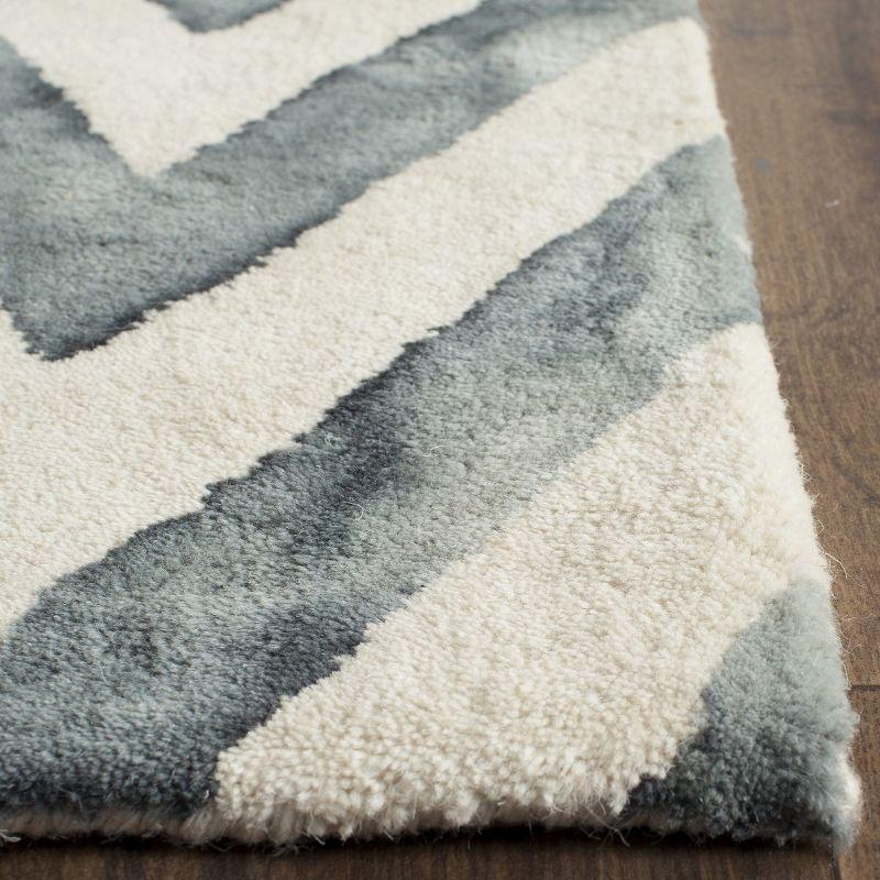 Dip Dye DDY715 Hand Tufted Runner Rug - Ivory/Grey - 2'3"x10' - Safavieh.