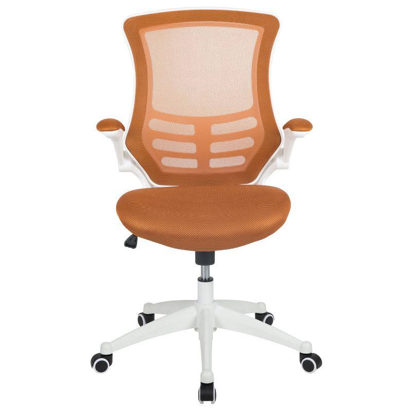 Flash Furniture Mid-Back Mesh Swivel Ergonomic Task Office Chair with Flip-Up Arms