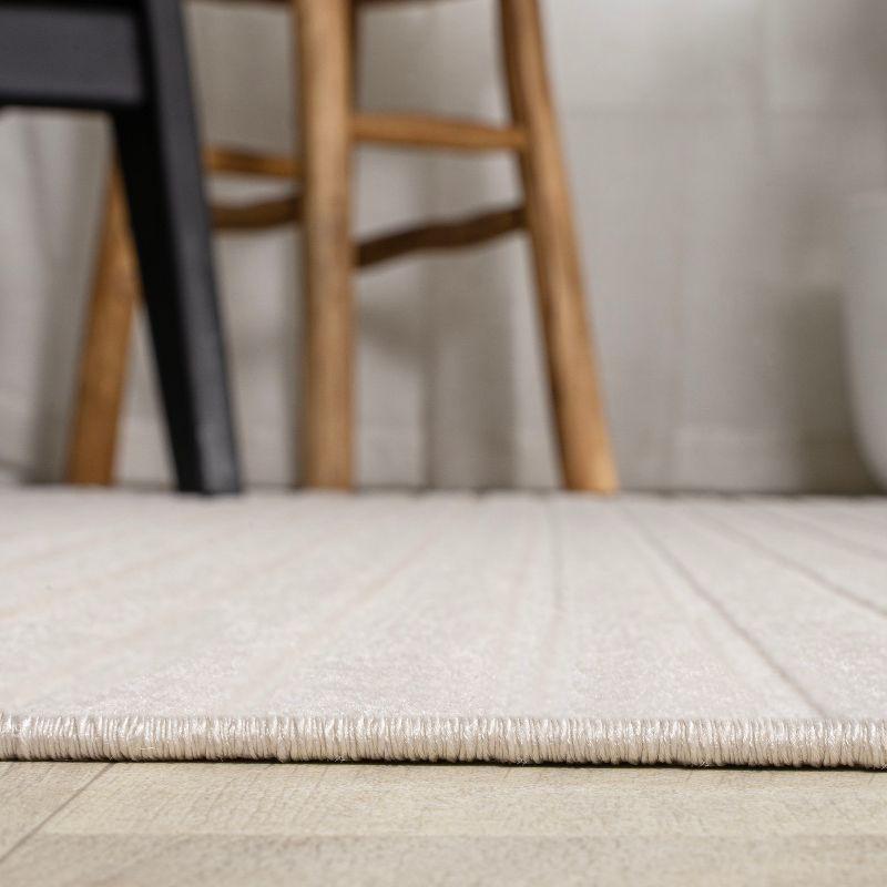 JONATHAN Y Aarhus High-Low Minimalist Scandi Striped Indoor/Outdoor Area Rug