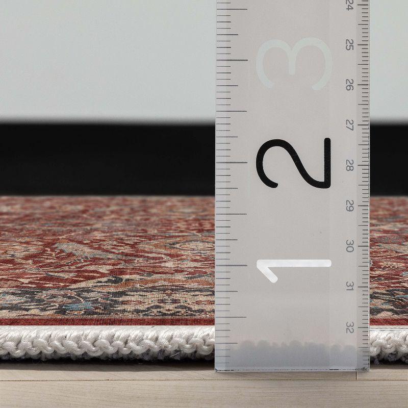 Asha Oriental Persian Flat-Weave Red Rug