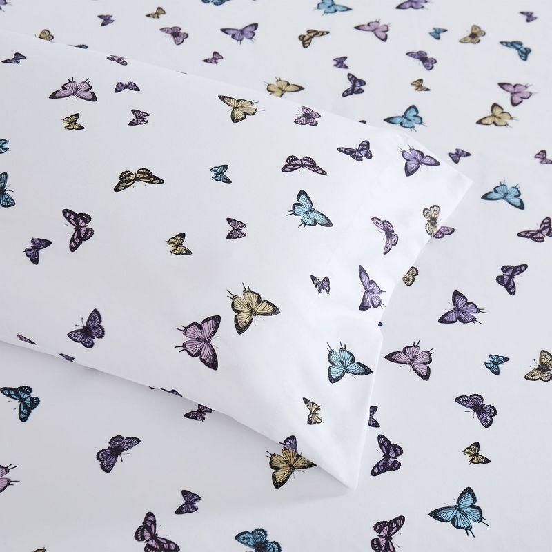 Butterflies Microfiber Kids' Sheet Set By Sweet Home Collection®