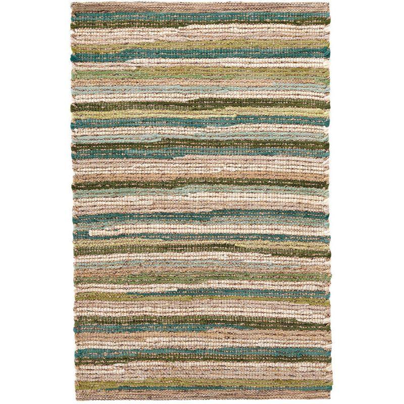 Francisco Green Handwoven Cotton Rug