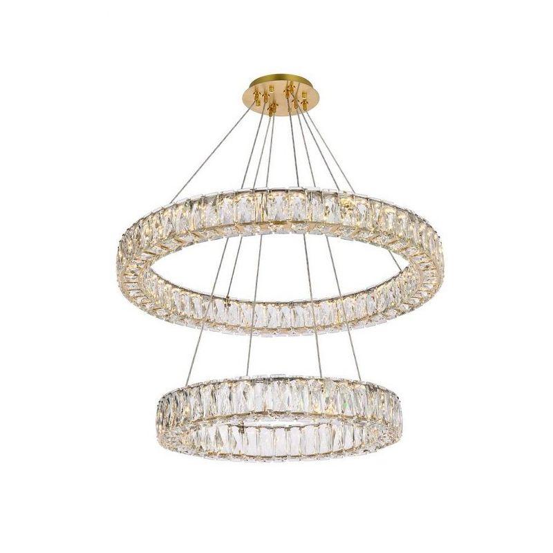 Elegant Lighting Monroe 2 - Light Chandelier in  Gold
