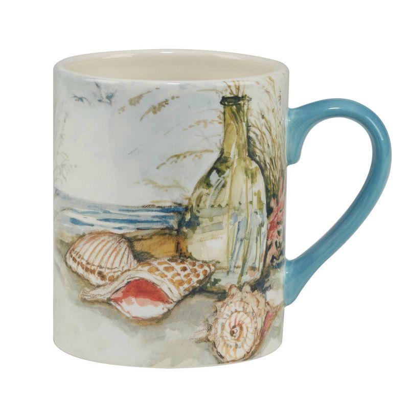 Set of 4 Coastal Landscape Assorted 16oz Mugs - Certified International