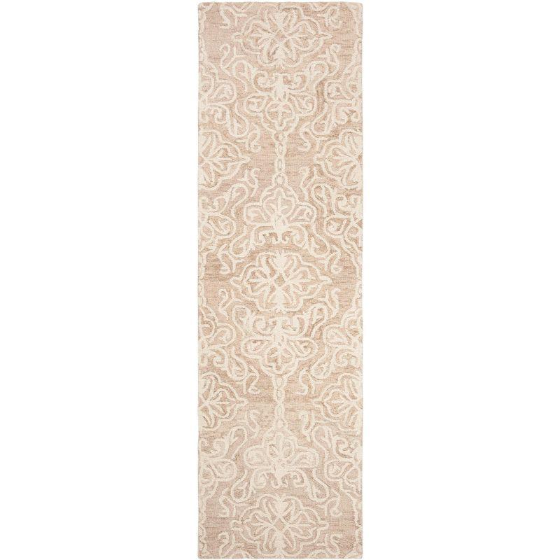 Blossom BLM112 Hand Tufted Indoor Runner Rug - Beige/Ivory - 2'3"x6' - Safavieh