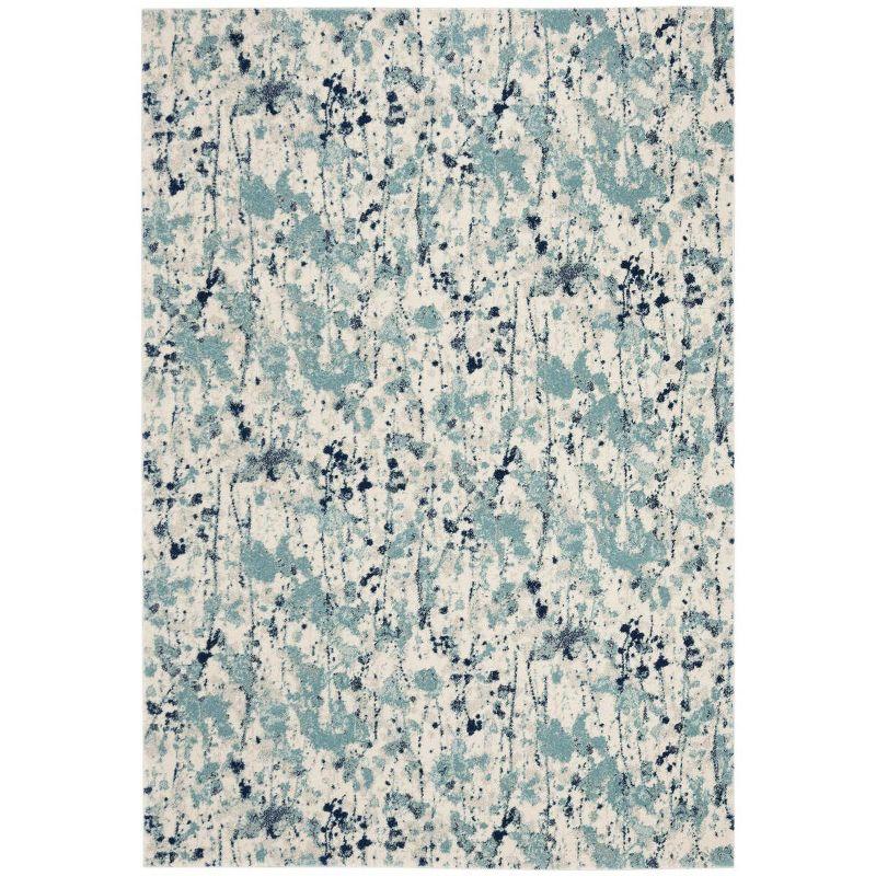Evoke EVK284 Power Loomed Indoor Area Rug - Ivory/Blue - 8'x10' - Safavieh