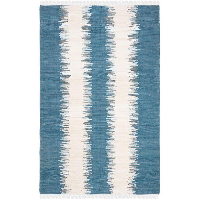 Montauk MTK751 Hand Woven Indoor Area Rug - Dark Blue - 5'x7' - Safavieh