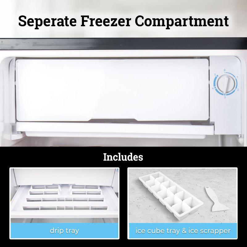 Igloo IRF16BK6A 1.6 Cu. Ft. Single Door Refrigerator with Freezer, Black