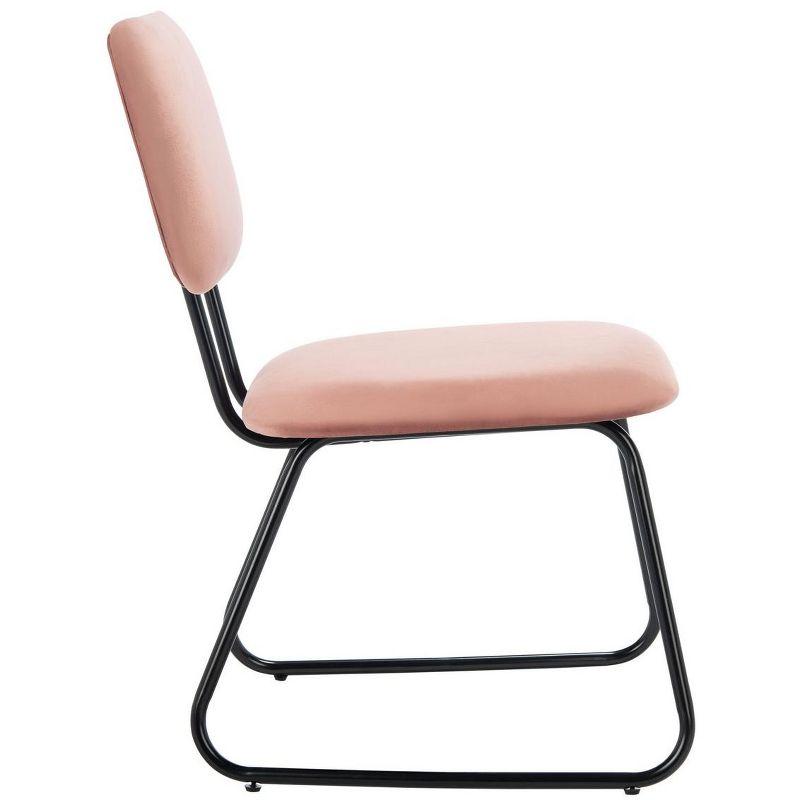 Chavelle Side Chair - ACH6205 - Set of 2 - Dusty Rose/Black - Safavieh