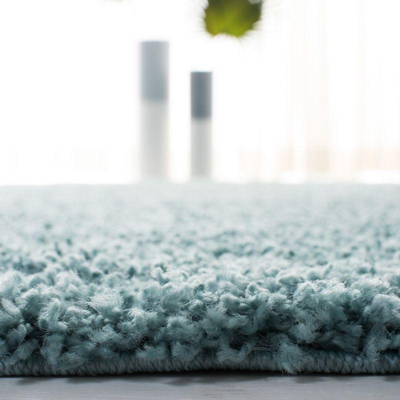 Primo Shag PRM300 Power Loomed Area Rug - Aqua - 5'3"x7'6" - Safavieh.
