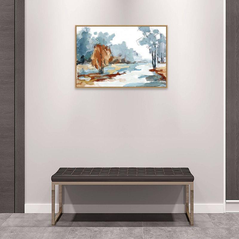 33" x 23" Backroads VI by Jacqueline Ellens: Amanti Art Framed Canvas - Modern Decor Style