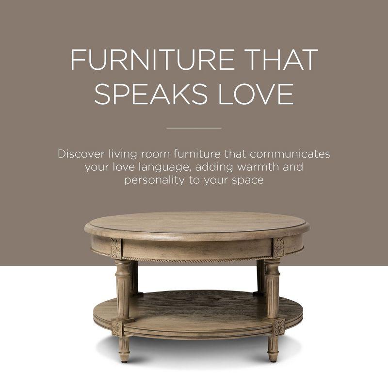 Maven Lane Maven Lane Pullman Round Wooden Coffee Table